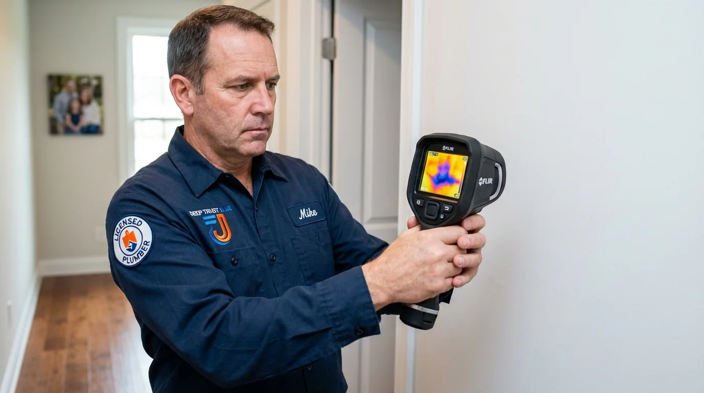 Thermal imaging leak detection by Johns Plumbing LLC in Box Elder